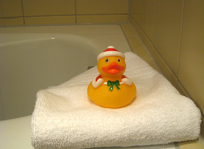 Badeente zum Mitnehmen im Hotel Mercure Graz